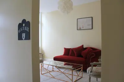Coin salon dans l'établissement Duc de Bretagne Luxury Apparthotel