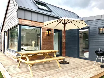 Terrasse ou espace extérieur de l'établissement Nouveau: La cabine du bout du monde - Petit Minou - : votre pied-à-terre breton haut standing [PL01]