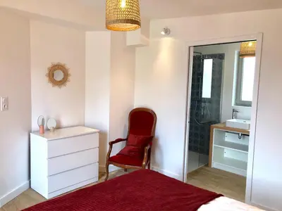 Un ou plusieurs lits dans un hébergement de l'établissement Nouveau: La cabine du bout du monde - Petit Minou - : votre pied-à-terre breton haut standing [PL01]