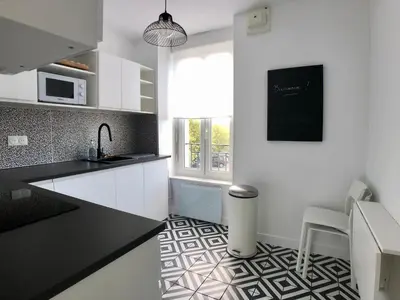 Cuisine ou kitchenette dans l'établissement Superbe appartement rénové et tout confort à Brest