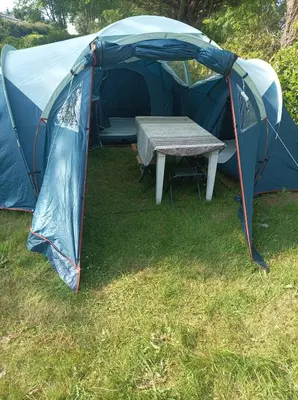 Plan de l'établissement Tente 3 chambres, petit camping familial près des plages