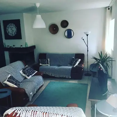 Coin salon dans l'établissement Domaine des Pins
