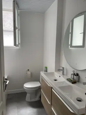 Salle de bains dans l'établissement Zoralin