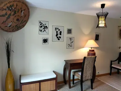 Coin salon dans l'établissement Le relais de Roscarven