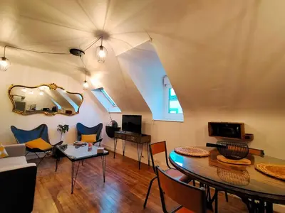 Télévision ou salle de divertissement dans l'établissement ConcarnOLoc