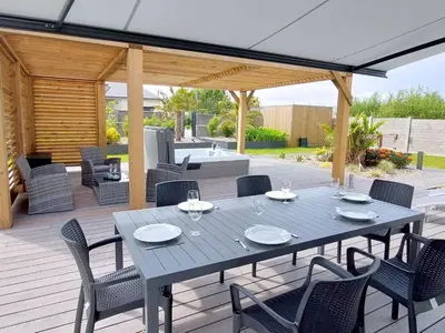 Coin salon dans l'établissement Holiday Home in Plouarzel near Sandy Beaches