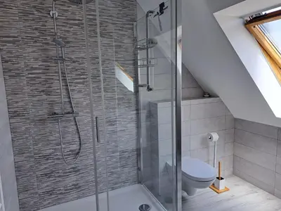 Salle de bains dans l'établissement Holiday Home in Plouarzel near Sandy Beaches