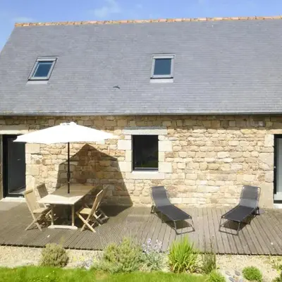Stone House in Brittany near Sandy Beaches