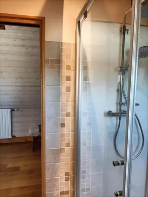 Salle de bains dans l'établissement Oudoty