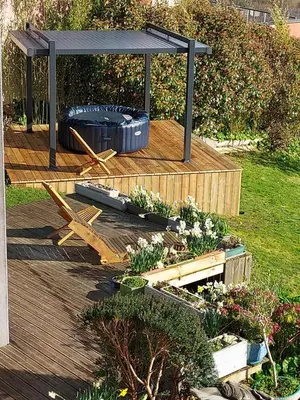 Jardin de l'établissement Grande maison familiale,SUPERBE VUE mer,calme,confort,SPA