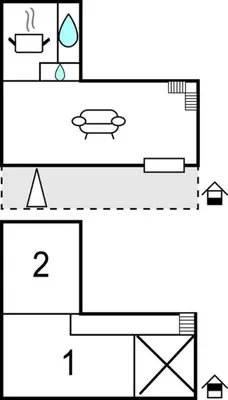 Plan de l'établissement 2 Bedroom Awesome Home In Garlan