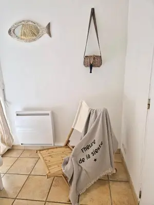 Salle de bains dans l'établissement Les gites du bord de mer