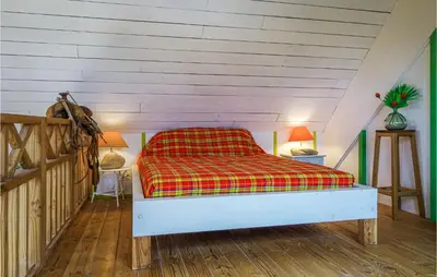 Un ou plusieurs lits dans un hébergement de l'établissement Nice Home In Plouguerneau With Wifi