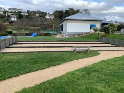 Jardin de l'établissement Chez VICTOR le pêcheur