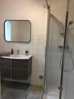 Salle de bains dans l'établissement Chez VICTOR le pêcheur