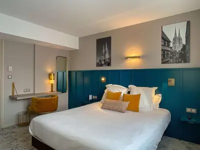 Un ou plusieurs lits dans un hébergement de l'établissement Best Western Plus Hotel Kregenn