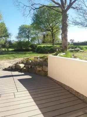 Jardin de l'établissement Gîte de Rosvern