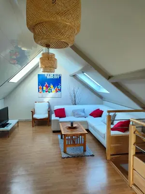 Un ou plusieurs lits dans un hébergement de l'établissement Cap sur le Sable à Moguériec