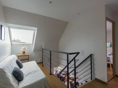 Un ou plusieurs lits dans un hébergement de l'établissement Holiday Home La Grève bleue by Interhome