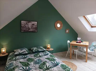 Un ou plusieurs lits dans un hébergement de l'établissement LE NID 2 QUIMPER BY Nid'Ouest