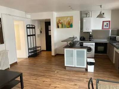 Cuisine ou kitchenette dans l'établissement Appartement spacieux hyper centre Secteur Liberté