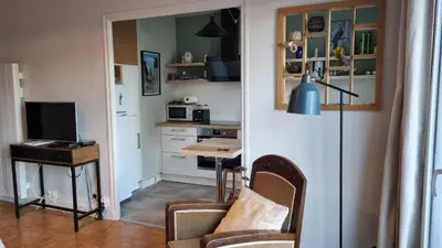 Cuisine ou kitchenette dans l'établissement Studio Roy Gradlon Quimper