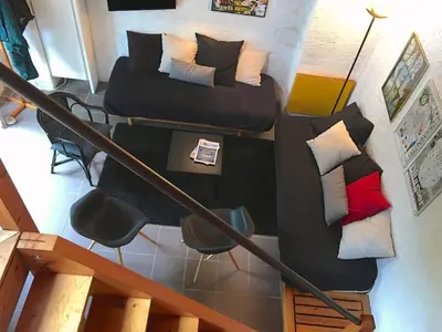 Coin salon dans l'établissement MONNA - Maison à Logonna Daoulas - BR4001