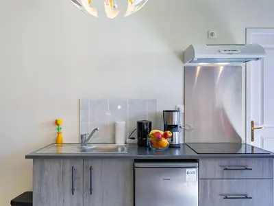 Cuisine ou kitchenette dans l'établissement Studio Studio coquet by Interhome