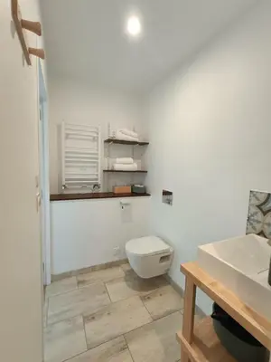 Salle de bains dans l'établissement La Passerelle