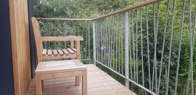 Balcon ou terrasse dans l'établissement La Passerelle