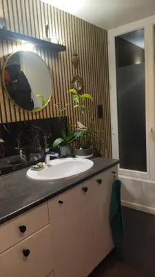 Salle de bains dans l'établissement Chambrecosy proche gare et centre historique