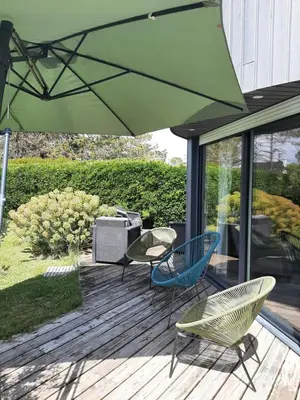 Jardin de l'établissement Maison Chaleureuse Bord de Mer