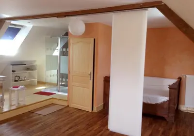 Un ou plusieurs lits dans un hébergement de l'établissement Loargann Chambres d'hôtes