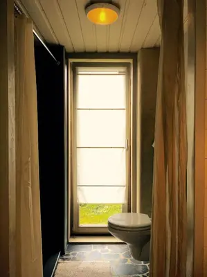 Salle de bains dans l'établissement P'ti Gîte en paille face à l'Océan