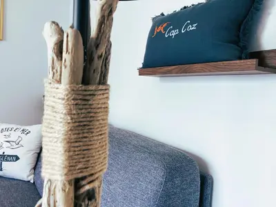 Coin salon dans l'établissement Studio & Spa La Discrète