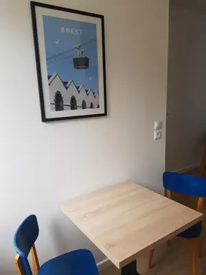 Plan de l'établissement Brest : Beau T1 en centre ville