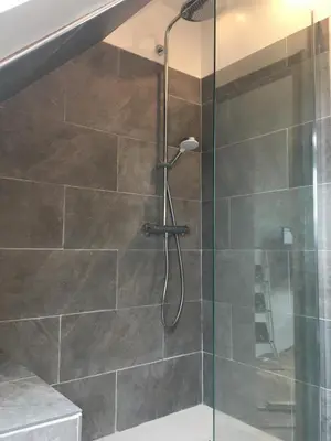 Salle de bains dans l'établissement Sur les hauteurs de Locronan