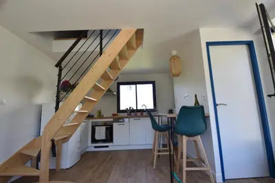 Cuisine ou kitchenette dans l'établissement Penty morgat