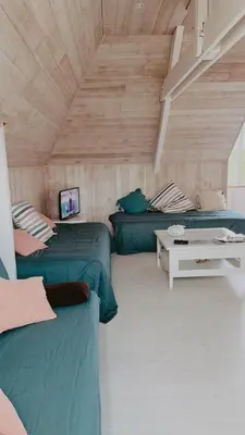 Télévision ou salle de divertissement dans l'établissement Grande maison familiale, Concarneau