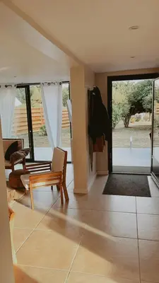 Coin salon dans l'établissement Grande maison familiale, Concarneau