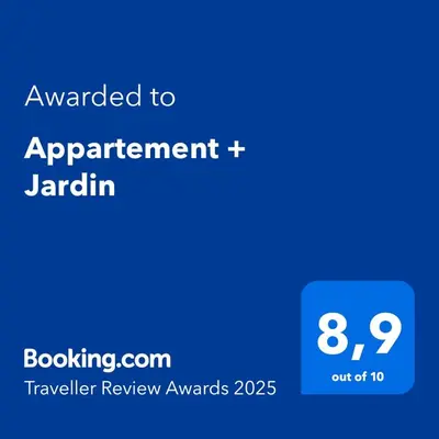 Certificat, récompense, panneau ou autre document affiché dans l'établissement Appartement + Jardin