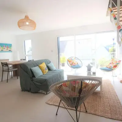 Duplex lumineux à Bénodet: plage et thalasso à pied