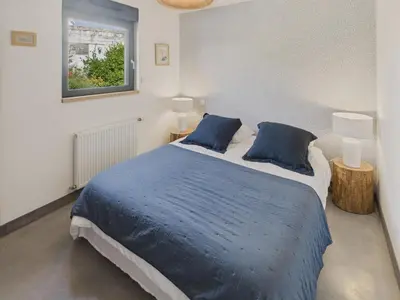 Un ou plusieurs lits dans un hébergement de l'établissement Charmante maison pour 5 au coeur de Penmarch