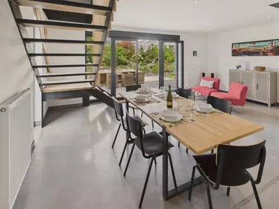 Coin salon dans l'établissement Charmante maison pour 5 au coeur de Penmarch