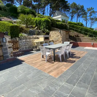 Plan de l'établissement Magnifique villa face à la plage de Pors Peron