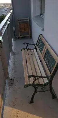 Balcon ou terrasse dans l'établissement Appartement avec belle vue dégagée du 11e étage