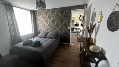 Coin salon dans l'établissement Logement avec terrasse et parking