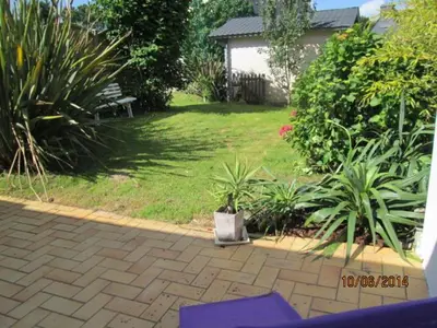 Jardin de l'établissement A 350m de la plage