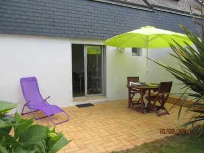 Jardin de l'établissement A 350m de la plage