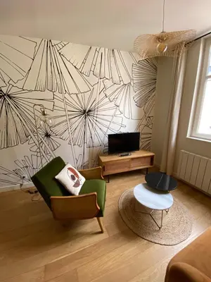 Télévision ou salle de divertissement dans l'établissement Le KEMPER - Cœur de ville